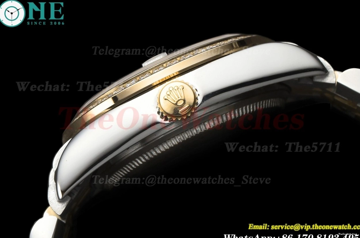 Chocolate YG GDF Dia Datejust MY8215 28mm SS Rmn 0510